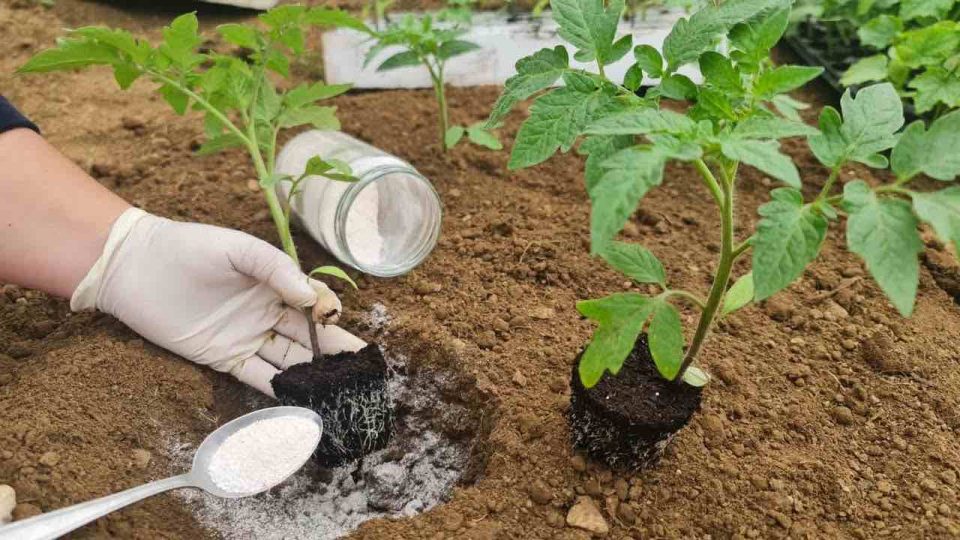 Extenderlo en el suelo durante la siembra: evita que las frutas y verduras se pudran.