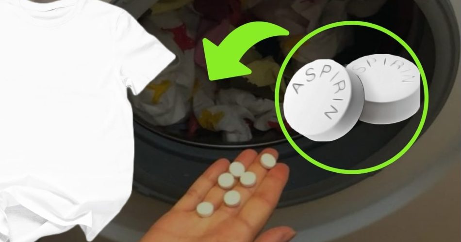 Aspirina en la lavadora, tírala y mira lo que pasa: ropa perfecta