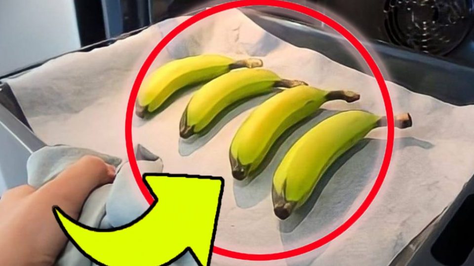 Mete 4 plátanos al horno, este es el truco de muchas amas de casa: ¡a partir de ahora tú también lo harás!