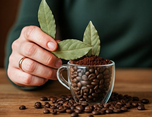 Simplemente use hojas de laurel en polvo de café y deje de gastar dinero en el mercado.