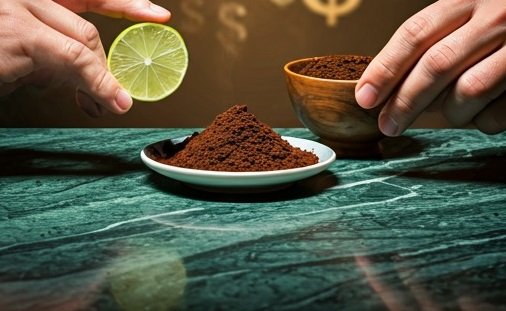 Simplemente pon limón en café en polvo y te sorprenderás.